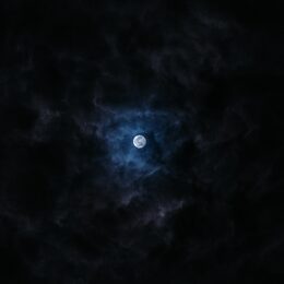 Обои с луной, полнолуними, облакой, ночью, небо, темными, темным - скачать