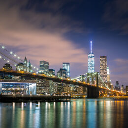 Обои с мостом, манхэттеном, нью йорком, городой, бруклинским мостом, сделано человекомом - скачать