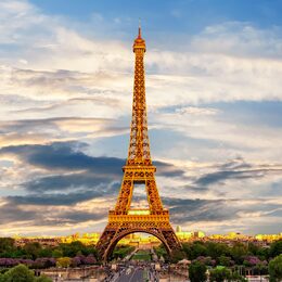 Обои с францией, достопримечательностью, городой, парижем, эйфелевой башней - скачать
