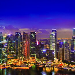 Обои с сингапуром, сделано человекомом, городой - скачать