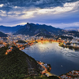 Обои с городскоем пейзажем, бразилией, зданими, рио де жанейро, светом, сделано человекомом, ночью, архитектурой, городой - скачать