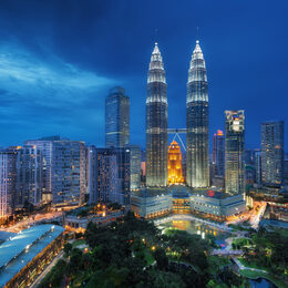 Обои с городой, малайзией, сделано человекомом, куала лумпуром, башни петронасом - скачать