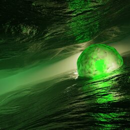 Обои с водой, сферой, зеленым, абстрактными, 3d - скачать
