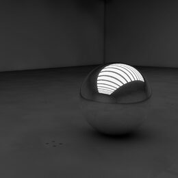 Обои с графикой, сферой, абстрактными, шаром, 3d, серебряным - скачать